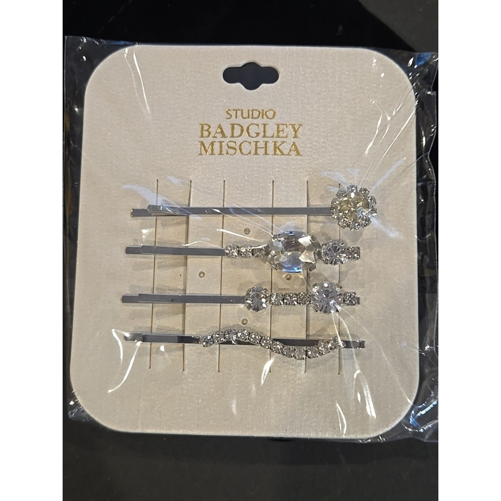 Studio Badgley Mischka 4 Set Bobbie Pins Bridal Party New With Tags (C-07)